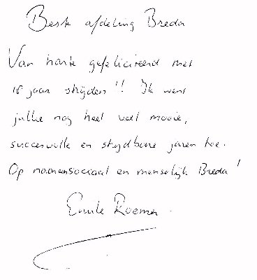 Felicitatie van Emile