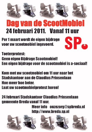 Oproep scootmobielactie